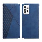 For Samsung Galaxy A33 5G Skin Feel Magnetic Leather Phone Case(Blue)