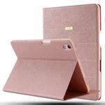 GEBEI PU+TPU Horizontal Flip Protective Case with Holder & Card Slots(Rose Gold)
