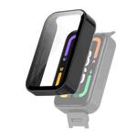 For Xiaomi Redmi Smart Band Pro PC + Tempered Glass Watch Protective Case(Black)