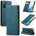 For Samsung Galaxy S22+ CaseMe 013 Multifunctional Horizontal Flip Leather Phone Case(Blue)