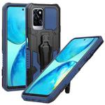 For Infinix Note 10 Pro Armor Warrior Shockproof PC + TPU Phone Case(Blue)