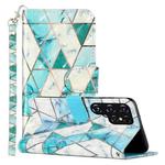 For Samsung Galaxy S22 Ultra 5G 3D Pattern Horizontal Flip PU Leather Phone Case(Marble)