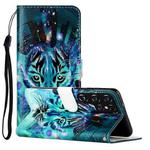 For Samsung Galaxy S22 Ultra 5G Oil Embossed Pattern PU Leather Phone Case(Tiger)