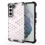 For Samsung Galaxy S22 5G Honeycomb PC + TPU Phone Case(White)