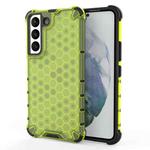 For Samsung Galaxy S22 5G Honeycomb PC + TPU Phone Case(Green)