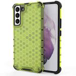 For Samsung Galaxy S22+ 5G Honeycomb PC + TPU Phone Case(Green)