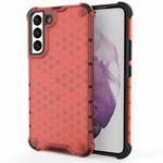 For Samsung Galaxy S22+ 5G Honeycomb PC + TPU Phone Case(Red)