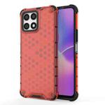 For Honor X30i Honeycomb PC + TPU Phone Case(Red)