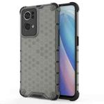 For OPPO Reno7 Pro 5G Honeycomb PC + TPU Phone Case(Black)