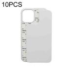 For iPhone 13 mini 10 PCS 2D Blank Sublimation Phone Case (Transparent)