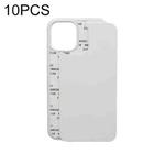 For iPhone 13 Pro 10 PCS 2D Blank Sublimation Phone Case (Transparent)