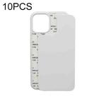 For iPhone 11 Pro 10 PCS 2D Blank Sublimation Phone Case (Transparent)