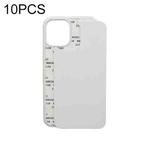 For iPhone X / XS 10 PCS 2D Blank Sublimation Phone Case(Transparent)