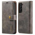 For Samsung Galaxy S22+ 5G DG.MING Crazy Horse Texture Detachable Magnetic Leather Phone Case(Grey)