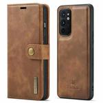 For OnePlus 9RT 5G DG.MING Crazy Horse Texture Detachable Magnetic Leather Phone Case(Brown)