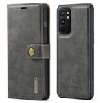 For OnePlus 9RT 5G DG.MING Crazy Horse Texture Detachable Magnetic Leather Phone Case(Grey)