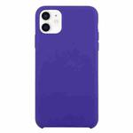 For iPhone 12 mini Solid Silicone Phone Case (Deep Purple)