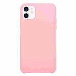 For iPhone 12 mini Solid Silicone Phone Case (Rose Pink)
