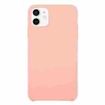 For iPhone 12 mini Solid Silicone Phone Case (Pink)
