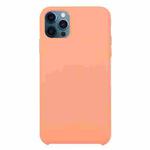 For iPhone 12 / 12 Pro Solid Silicone Phone Case(Begonia)