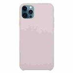 For iPhone 12 / 12 Pro Solid Silicone Phone Case(Lavender Purple)