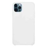 For iPhone 12 / 12 Pro Solid Silicone Phone Case(White)