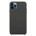 For iPhone 12 / 12 Pro Solid Silicone Phone Case(Cocoa)