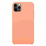 For iPhone 12 Pro Max Solid Silicone Phone Case(Begonia)