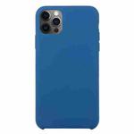 For iPhone 12 Pro Max Solid Silicone Phone Case(Cobalt Blue)