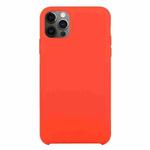 For iPhone 12 Pro Max Solid Silicone Phone Case(Red)