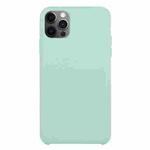 For iPhone 12 Pro Max Solid Silicone Phone Case(Emerald Green)