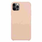 For iPhone 12 Pro Max Solid Silicone Phone Case(Sand Pink)