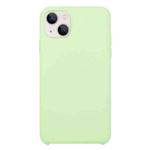For iPhone 13 mini Solid Silicone Phone Case (Mint Green)