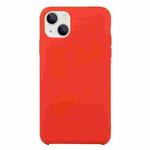 For iPhone 13 mini Solid Silicone Phone Case (China Red)