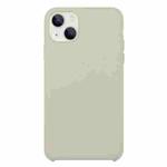 For iPhone 13 mini Solid Silicone Phone Case (Rock Ash)