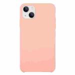 For iPhone 13 mini Solid Silicone Phone Case (Pink)