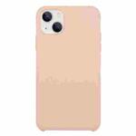 For iPhone 13 mini Solid Silicone Phone Case (Sand Pink)