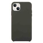 For iPhone 13 mini Solid Silicone Phone Case (Cocoa)