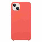 For iPhone 13 mini Solid Silicone Phone Case (Camellia Red)