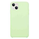 For iPhone 13 Solid Silicone Phone Case(Mint Green)