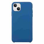 For iPhone 13 Solid Silicone Phone Case(Cobalt Blue)