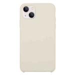 For iPhone 13 Solid Silicone Phone Case(Antique White)