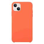 For iPhone 13 Solid Silicone Phone Case(Orange)