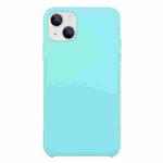 For iPhone 13 Solid Silicone Phone Case(Ice Blue)