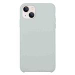 For iPhone 13 Solid Silicone Phone Case(Blue Grey)