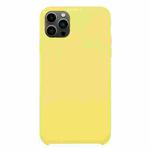 For iPhone 13 Pro Solid Silicone Phone Case (Shiny Yellow)