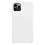 For iPhone 13 Pro Solid Silicone Phone Case (White)