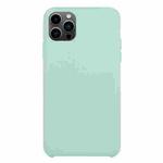 For iPhone 13 Pro Solid Silicone Phone Case (Emerald Green)