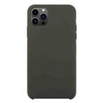 For iPhone 13 Pro Solid Silicone Phone Case (Cocoa)