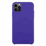 For iPhone 13 Pro Max Solid Silicone Phone Case (Deep Purple)